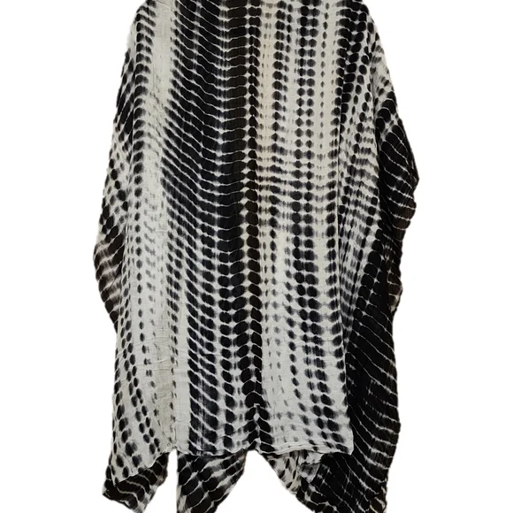 Anthropology Michael Stars Ruana Wrap Scarf Tie Dye Kimono - Picture 3 of 4